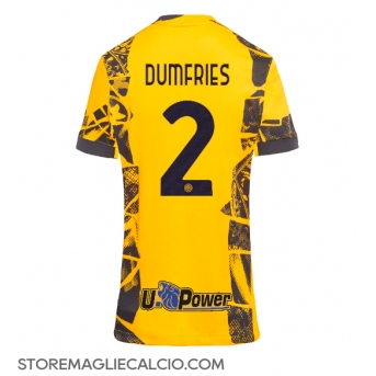 Inter Milan Denzel Dumfries #2 Maglia Gara Terza Repliche 2024-25 Donna